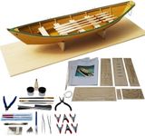 Model Shipways Lowell Grand Banks Dory 1:24 - MS1470CB - Wooden Model Ship Kit to Assemble - Level 1 Model Building Kit - Craft Kit for Adults - Includes All Tools Needed