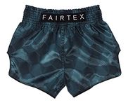 Fairtex Model BS1902 Stealth Grayish Green Color - Satin Shorts for Boxing, Kick Boxing, Muay Thai, MMA, K1 (M)