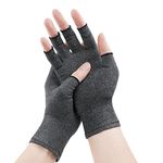 ACWOO Arthritis Gloves, Compression Gloves for Arthritis Pain Relief, Breathable Comfortable Anti-Arthritis Gloves for Women & Men, Fingerless Design, Provide Support and Warmth to Promote Healing (M)