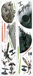 RoomMates Star Wars Death Star Tie Fighter & X-Wing Peel and Stick Wall Decals by RoomMates, RMK3012SCS