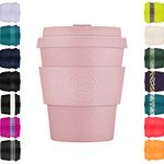 Ecoffee Cup 8oz 240ml Reusable Eco-Friendly 100% Plant Based Coffee Cup with Silicone Lid & Sleeve - Melamine Free & Biodegradable Dishwasher/Microwave Safe Travel Mug, Local Fluff