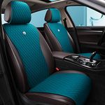 Peacock Blue Seat Covers Auto Seat Covers Universal Leather Seat Cover 2/3 Covered 11PCS Fit Car/Auto/Truck/SUV/Van (A-Peacock Blue)