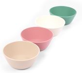 NumNum Toddler Dinnerware Bowls - 9.5 oz, BPA Free, Non-Toxic, Durable, Dishwasher, Microwave & Freezer Safe, Perfect for Self-Feeding, Ideal for Toddlers & Young Children - 4 Pack, Enchanted Garden