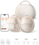 eufy Wearable Breast Pump S1 Pro, Electric Hands-Free Breast Pump with Heating Technology, Portable Charging Case, App-Controlled Smart Rhythm, Hospital-Grade Suction, Leak-Proof and Ultra-Quiet