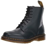 Dr. Martens Women's 1460 8 Eye Boot Fashion, Navy Smooth, 9 Women/8 Men