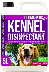 ULTIMA-PLUS XP Kennel Kleen - Disinfectant, Cleaner, Sanitiser, Deodoriser, Concentrated, For use in Kennels, Catteries, Hatches and More! Lavender Fragrance, 5 L