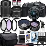 Canon EOS R8 4K Video Recording Mirrorless Camera with 24-50mm and Canon RF-S 55-210mm f/5-7.1 is STM Lenses + 2 X 64GB Fast Transcend Memory + Deluxe Accessory Bundle