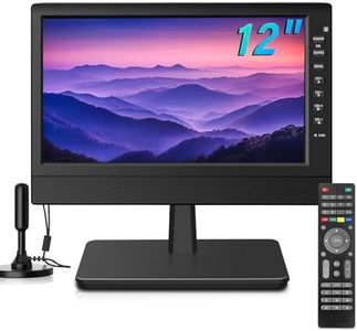 Feihe 12-Inch Portable Small TV with HD Display, HDMI and USB Ports | Built-in Digital Tuner and Compact Design for Home, Kitchen, RV, and Travel Use