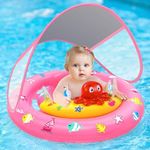 Baby Pool Float with Canopy, Inflat