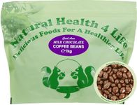 Natural Health 4 Life Carol Anne Confectionery Milk Chocolate Coffee Beans 1 kg in Resealable Pouch (1 Pouch)