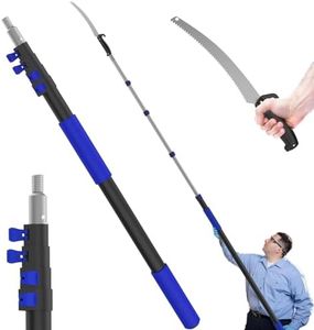 SKGPOLE 26FT Reach Pole Saws for Tree Trimming, Manual Pruning Pole Saw with 5-20FT Telescoping Extension Pole, Tree Pruner Tree Trimmer with 19" 3X Detachable Saw for Yard Garden Trees Palms Shrubs