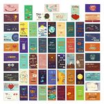Paper Junkie 60-Pack Romantic Inspirational Lunch Box Love Notes for Husband, Wife, Adults, 60 Card Designs, 2 x 3.5 Inches