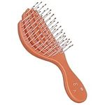 Ninabella Mini Detangling Hairbrush - Cute Colourful Octopus Detangle Brush - For Blow Dry or Brushing Wet Tangled Hair - Detangler Hair Brush - Small Hairbrush, orange