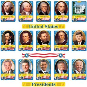 Trend U.S. Presidents Bulletin Board Set, Classroom Decor