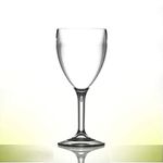 Polycarbonate Large Wine Glass 11oz | Reuse 1000's times | Virtually unbreakable - Tough Polycarbonate | Set of 12 | Professional Catering Quality