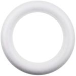 Foam Wreath Forms,TTZEZE Plastic Craft Foam Circles,Floral Round Polystyrene Rings,Durable White Foam Wreath Circles,Round Foam Rings for DIY Flower Projects 1, 35x5cm/13.78x1.97''