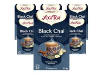 Yogi Tea, Black Chai, Organic Herbal Tea, Blend of Black Tea, Ginger and Cinnamon, 6 Packs x 17 Tea Bags (102 Teabags Total)