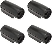 8sanlione Car Deer Warning Whistles Devices, 4 PCS Deer Whistles for Cars, Vehicles with Rubber Pads, Fit for Cars, Trucks, SUVs, Motorcycles, Car Safety Accessories (Black1)