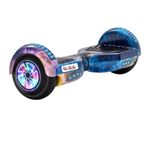 Pulseboard Electric Hoverboard Scooter, 6.5 Inch Self-Balancing Board with LED Lights, Galaxy, for Kids and Adults