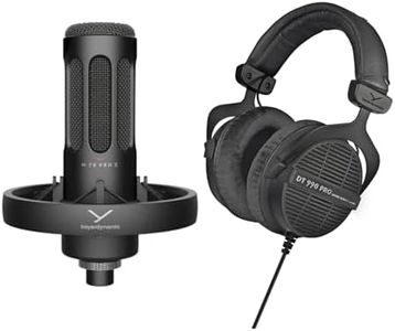 Beyerdynamic DT 990 PRO Studio Headphones (Ninja Black, Limited Edition) with beyerdynamic PRO X M70 Dynamic Microphone Bundle (2 Items)