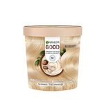 Garnier GOOD Permanent Hair Dye, 100% Grey Coverage, Ammonia-Free, Vegan Hair Colour, with Shea Butter Conditioner, Long-Lasting Glossy Colour for 8 Weeks, No-Drip Formula, 9.1 Vanilla Blonde