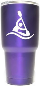 White Water Rafting Vinyl Decals Stickers (2 Pack!!!) | Yeti Tumbler Cup Ozark Trail RTIC Orca | Decals Only! Cup not Included! | 2-3 X 3 inch White Decals | KCD1247W