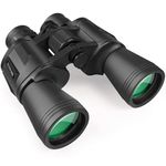 RONHAN 20x50 High Powered Binoculars for Adults, Military Compact HD Professional/Daily Waterproof Binoculars Telescope for Bird Watching Travel Hunting Football Games with Carrying Case&Strap(Black)