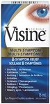 Visine Triple Action Eye Drops - Polyethylene Glycol, Hydrochloride - Dry Eyes, Red Eye, Strained Eyes, Tired Eyes - 15 mL