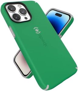 Speck iPhone 14 Pro Max Case - Slim Phone Case with Drop Protection, Scratch Resistant with Soft Touch for 6.7 inch iPhone14 Pro Max Case - Dual Layer Case, Renew Green/Sweater Grey CandyShell Pro