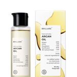 Brillare Argan Hair Oil, with the Goodness of Olive oil & Sunflower Oil, for Dry & Frizzy Hairs, 100% Natural Hair Oil, 100ml