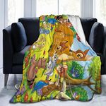 FASHIONDIY Bambi Blanket Oversized Warm Adult Super Soft Blanket With Soft Anti-pilling Flannel For Adults & Kids 3D Print 50"x40"