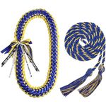 TFTAFAN Graduation Leis and Graduation Honor Cords Class of 2023 Graduation Ribbon Lei Graduation Necklace Braided Necklaces Graduation gift for for Student Graduation Gifts Party Supplies, 48 inches, fabric, non-mosaic