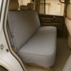 Formosa Covers Deluxe Quilted and Padded Back Seat Bench Cover with Non-Slip Fabric in Seat Area - One Size fits All 56" W Grey