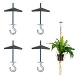 4 Pack Carbon Steel Plasterboard Ceiling Hooks Spring Toggle Wing Bolts Wall Ceiling Installation Cavity Wall Fixing Heavy Duty Swag Hanging Plants Hanger Anchors Ceiling Hook