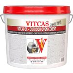 Vitcas Outdoor Oven Cement– Fire Cements – Fire Bricks - Excellent Adhesion – Fireproof – Patching and Repairing – 20KG