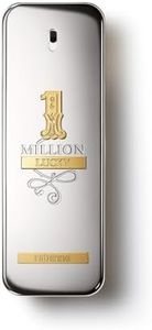 Paco Rabanne 1 Million Lucky Fragrance For Men - Earthy And Woody - Contains Notes Of Hazelnut, Greenplum And Cedar - Captivating And Addictive Warm Woods Scent - Edt Spray - 3.4 Oz