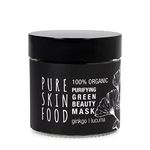 PURE SKIN FOOD Organic Green Superfood Mask for Blemished Skin & Combination Skin | Against Blemishes & Pimples | 100% Organic Certified Ingredients & Vegan | 60 ml