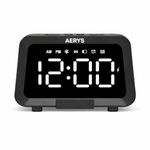 AERYS Digtial Alarm Clock with Heavy Speaker Radio Pen and Mobile Holder | 5.4 Hi FI Stereo Sound Speaker with Dual Alarm | USB-C | Ideal for Students, Home, Office,Home Decor, Corporate Use