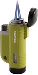TURBOFLAME Vflame Green - Refillable Windproof Camping Lighter - Suitable for Sailing, Survival and Outdoors