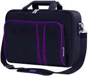 omarando Gaming Console Carrying Case,Compatible with PS5, PS5 Slim,PS4 or Xbox One,Xbox One S,Xbox One X.Travel Carrying Bag for Game Controller and Gaming Accessories (Purple-Black)