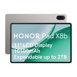 HONOR Pad X8b WiFi Tablet | Large 11-Inch Display | Snapdragon 680 Processor | 4GB RAM | 128GB Storage | Fast Expandable Storage | Space Grey | UK Warranty