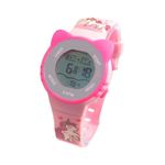 STYLEFLIX Kids Digital Watches, Printed Strap Multi-Color LCD Display, Alarm, Pink (Hello Kitty) (Pink)