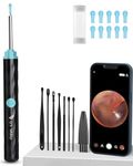 Dr Vaku® Earocam Earwax Removal Tool with Extra Cleaning Kit (Set of 7) HD Camera Wifi Connection & 6 LED Lights Endoscope Tool Ear Cleaner for iOS & Android + 10 Silicone Tips Free