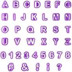 40 Pieces Fondant Alphabet Cutter, 