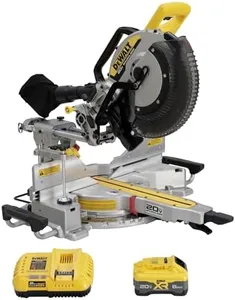 DEWALT 20V MAX XR 12 in. Double Bevel Sliding Miter Saw Kit (DCS785WW1)