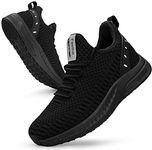 Feethit Womens Trainers Breathable Running Lightweight Walking Shoes Black 4