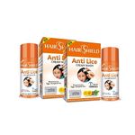 Hairshield Anti Lice Cream Wash (New Pack Of 2 X 30Ml)|Each Pack With New Big Lice Specialist Comb|Made With Guldaudi,Reetha&Shikakai|Trusted By Mothers|Safe For Babies,Children,Men&Women