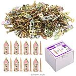 Swpeet 200Pcs Drywall Self-Drilling Anchors with Screws Kit, No Drill Or Holes in Wall Perfect for TV, Bike, Shelf Straps, Cabinet & Decoration Fixing Curtains, Calligraphy, Wall Cabinets