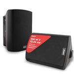 Pyle Bluetooth Speakers, Waterproof Wall-Mounted Speaker System, Indoor/Outdoor, Wireless & Passive, Heavy-Duty Weatherproof Design, Stereo Sound, for Patio, Pool, Deck, Home & Business