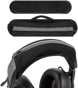 Geekria Large Hook and Loop Headband Cover and Pad Set, Replacement Repair Part, (Fits Headphone Headbands 3.5-4.5 cm), Compatible with AKG, JBL, Razer, Sennheiser, Turtle Beach (Velour)